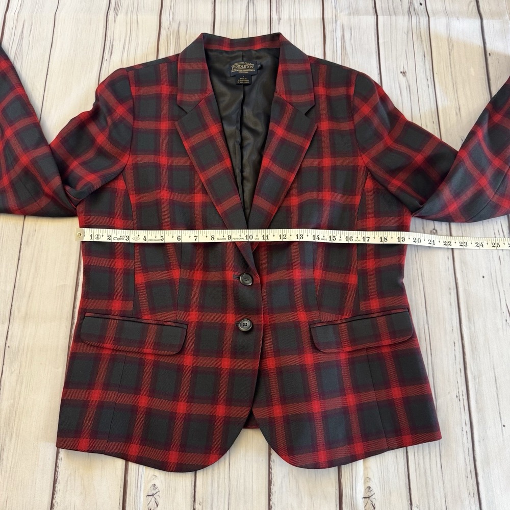 Pendleton Virgin Wool Christmas Blazer Women's Size 14 - Picture 5 of 7